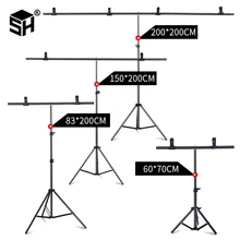 SH 200cmX200cm T-shape Photo Background Backdrop Stand For Photo Studio Photography Green Screen Chromakey With Stand