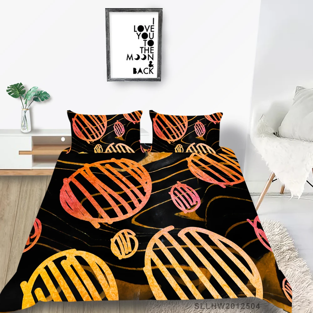 

Irregular Circle Bedding Set King Size Creative Fashion Duvet Cover Geometry Queen Twin Full Single Double Bed Set Colorful