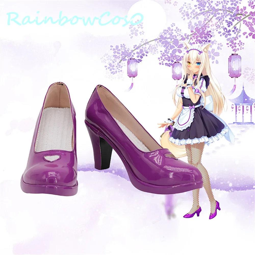 Обувь для косплея NEKOPARA из кокоса сапоги Rainbowcos0 Рождественская аниме Хэллоуин W1097 |