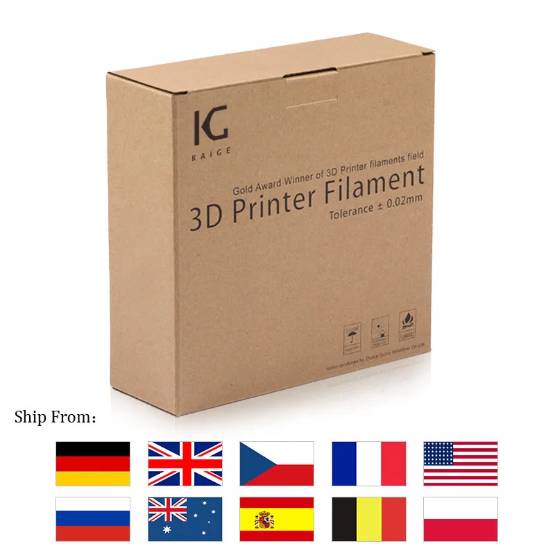 

KAIGE PLA MARBLE 3D Printer Sublimation Filament 1.75mm 5kg Close To Marble Effect Printing Materials 3D FDM Printer Consumables