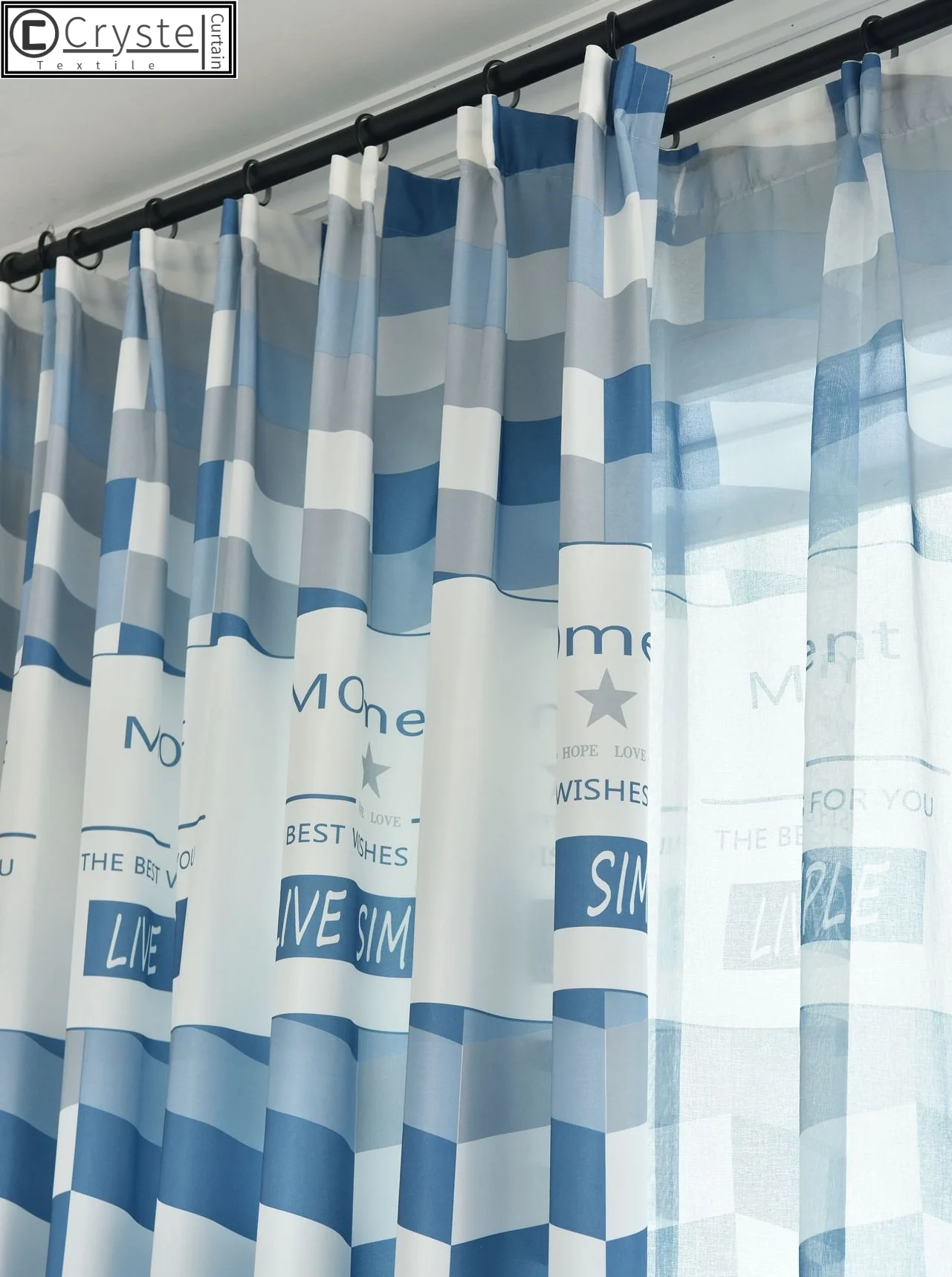 

Нордический сетчатый красный шторы в полоску для гостиной, столовой, спальни