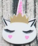 Темно-серый 15 шт./лот kawaii плоское украшение из смолы Единорог головка полимерные кабошоны принадлежности - Цвет: Темно-серый