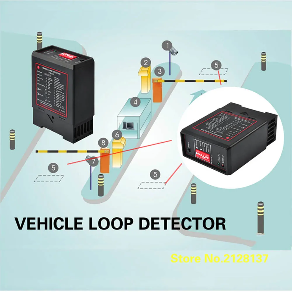 KJ& Galo 5 шт. в лоте AC220V датчики заземления транспортный Индуктивный детектор петли транспортного средства контроль сигнала автомобиля детектор петли