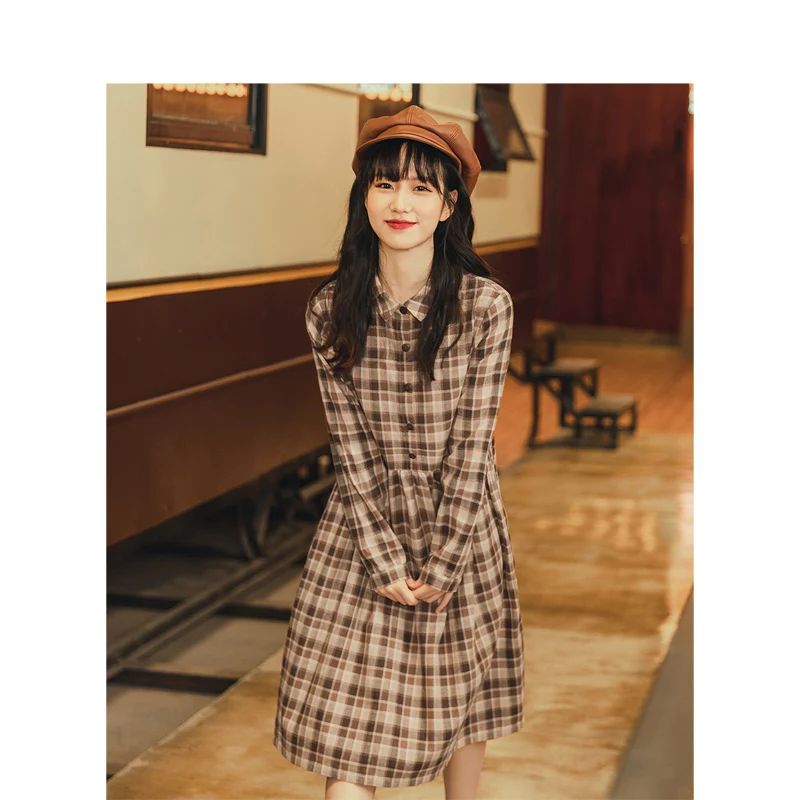 INMAN осень 2019 Новое поступление Ретро стиль для молодых девушек с отложным