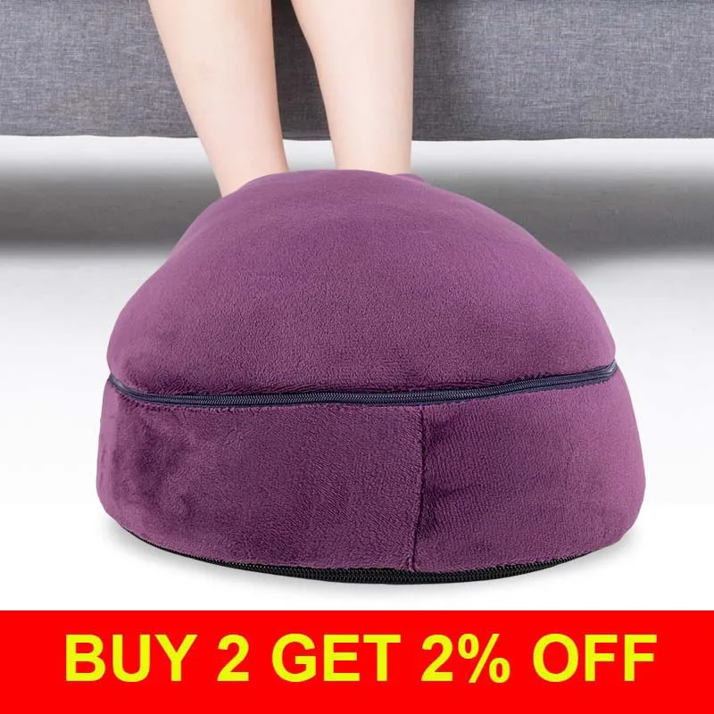 2 в 1 электрическая грелка для ног уютная бархатная унисекс массажер с подогревом