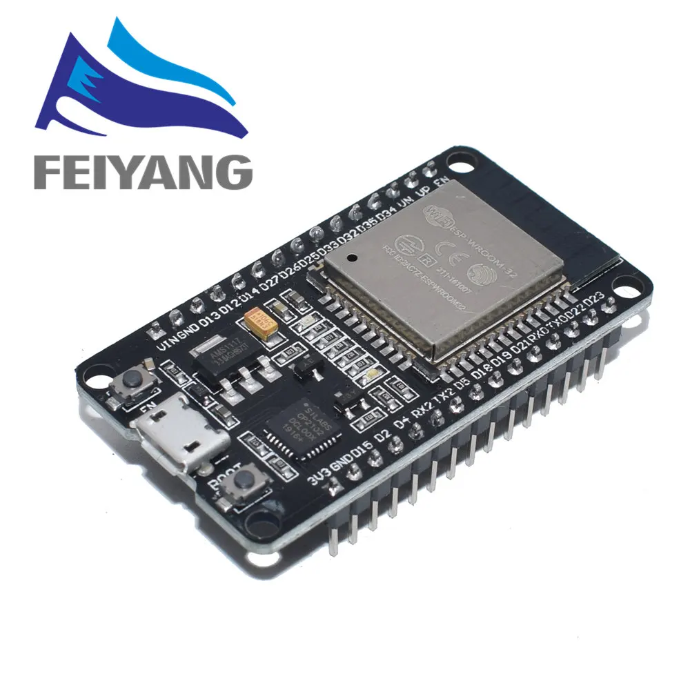ESP-32 MODULE 10 шт. ESP32 макетная плата WiFi+ Bluetooth ультра-низкое энергопотребление двухъядерный ESP-32 ESP-32S аналогичная ESP8266 плата - Цвет: ESP-32 MODULE