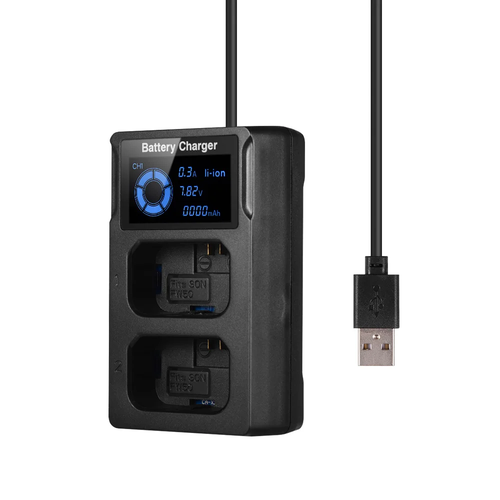 Andoer USB быстрая камера зарядное устройство для Nikon EN-EL14/EN-EL15/sony FW50/NP-FZ100/Canon LP-E8/LP-E6/LP-E10/LP-E17 батареи