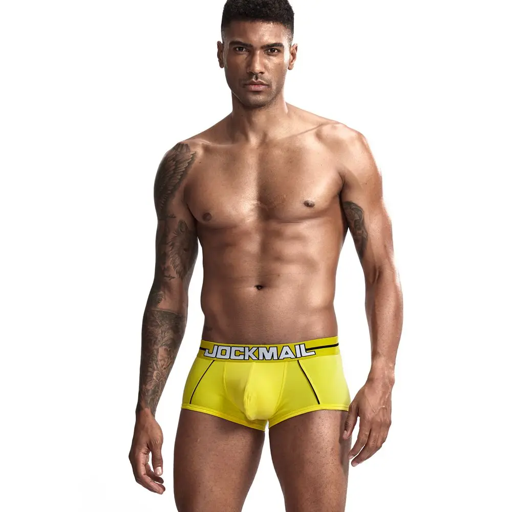 JOCKMAIL боксер для мужчин Новое модное мужское белье сексуальные мужские боксеры U выпуклая сепарация боксер homme подарок для мужчин cueca Gay