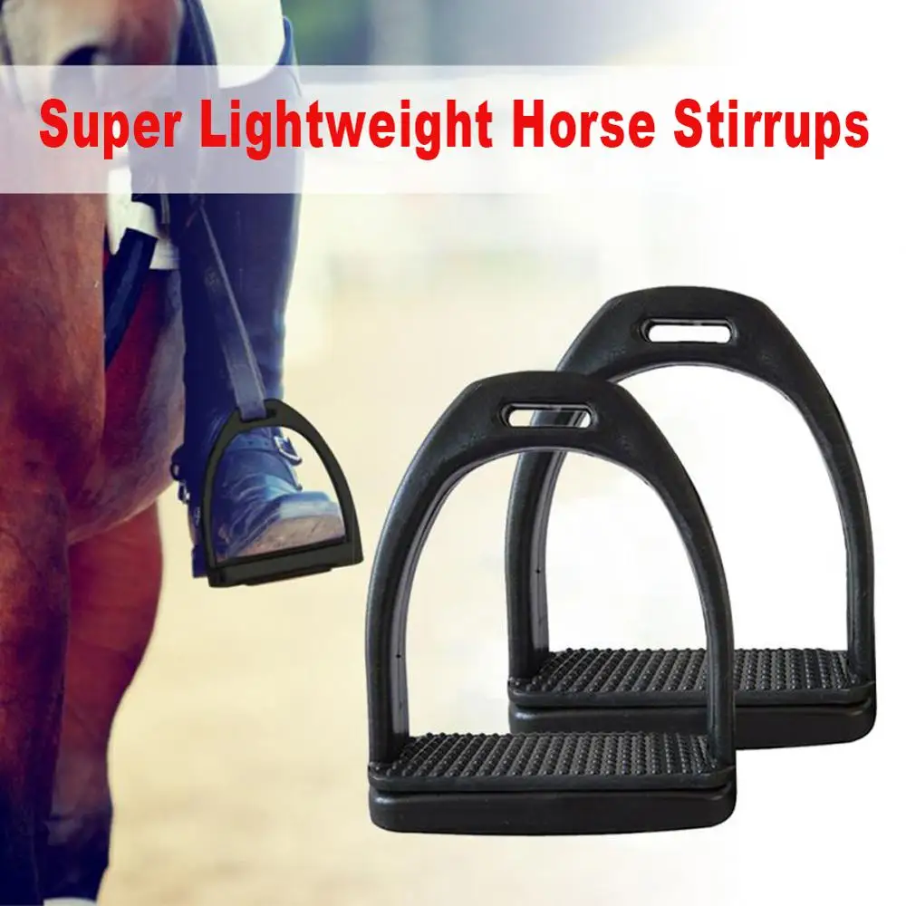 

2PCS Horse Riding Stirrups Aluminum Alloy For Horse Rider Lightweight Wide Track Anti Slip Equestrian 40DC23