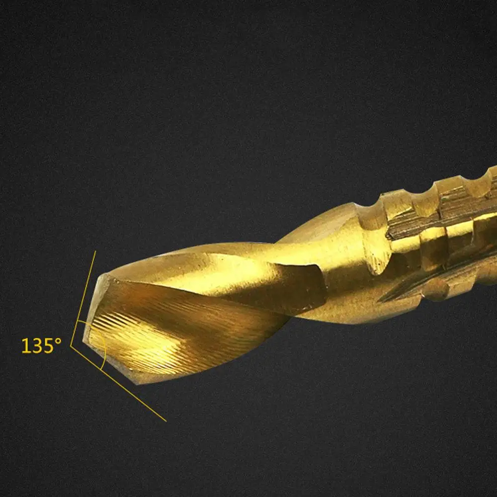 Спиральная пила с титановым покрытием 4 шт. сверло для резки металла дерева