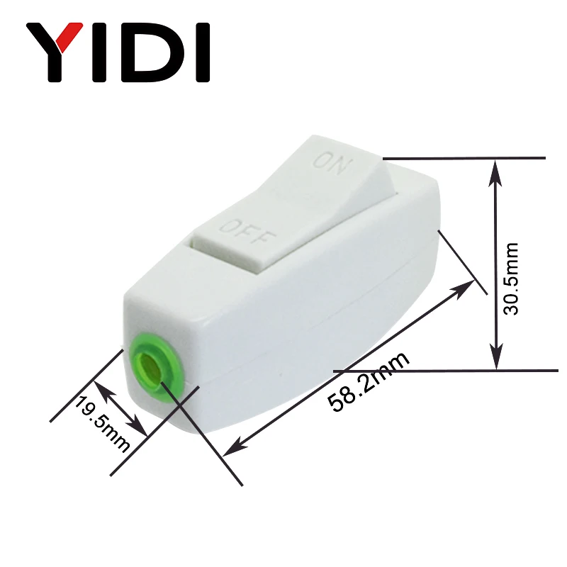 3 А 250 В переменного тока Встроенный ВКЛ./ВЫКЛ. настольная лампа шнур управления