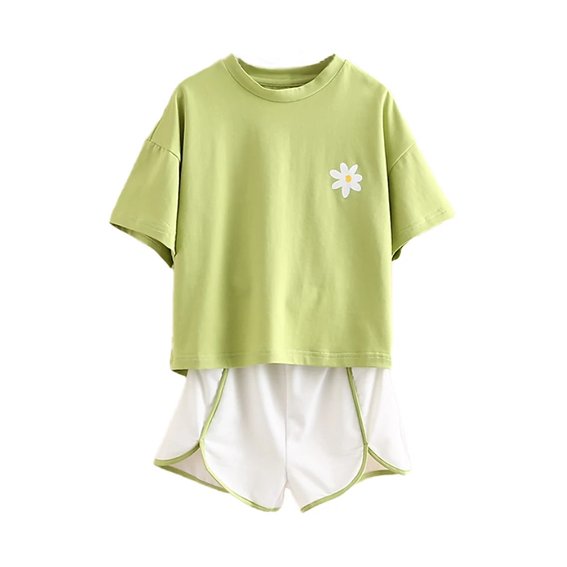 

Baby Sports Suit 2021 Summer New Girls Children's Clothing Children's Short-sleeved T-shirt Shorts