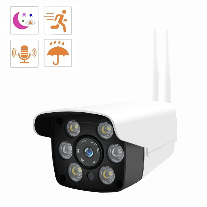 Внешняя ip камера IP66 с защитой от непогоды 720P 1080P беспроводная Wi Fi безопасности