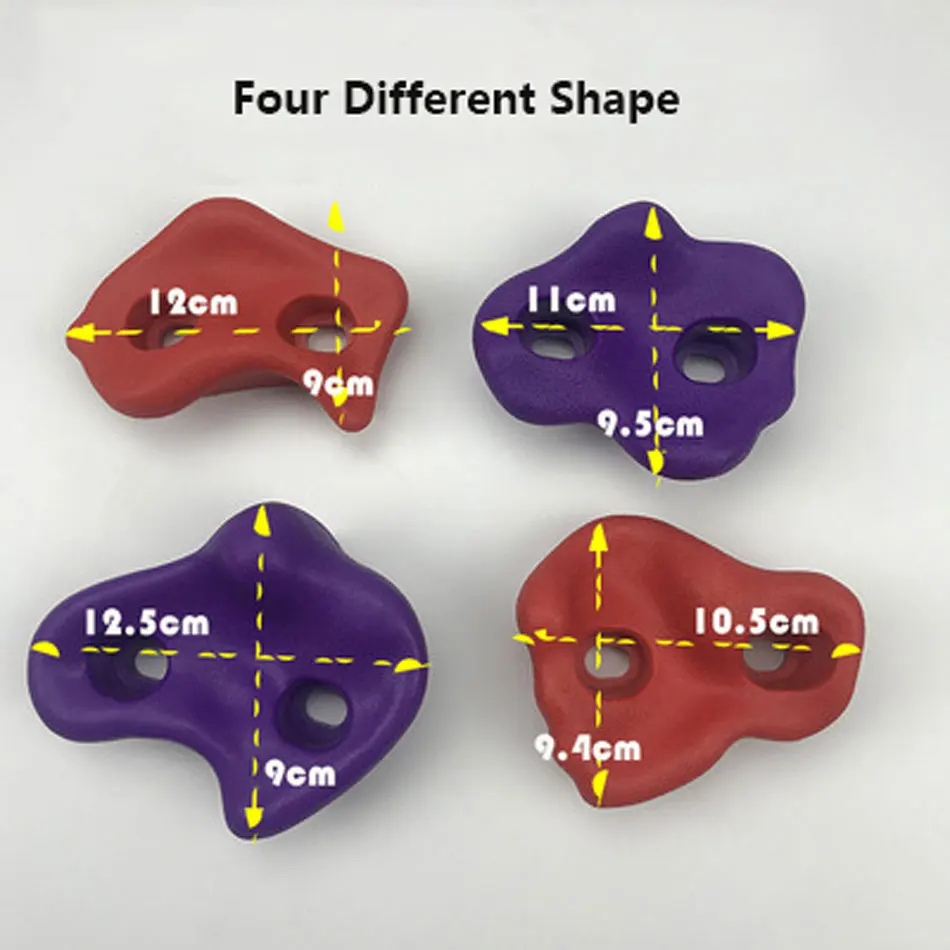 

10 Pcs of Kids Plastic Climbing Wall Stone Indoor Outdoor Exercise Accessory Playground Entertainment Facilities