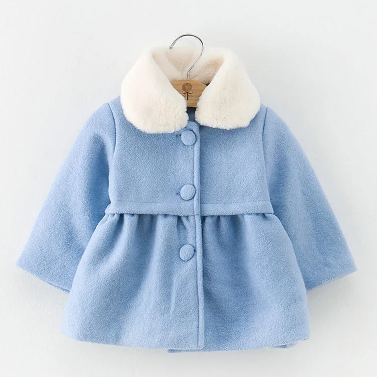2019 зимнее меховое пальто для маленьких девочек зимняя теплая шерстяная куртка