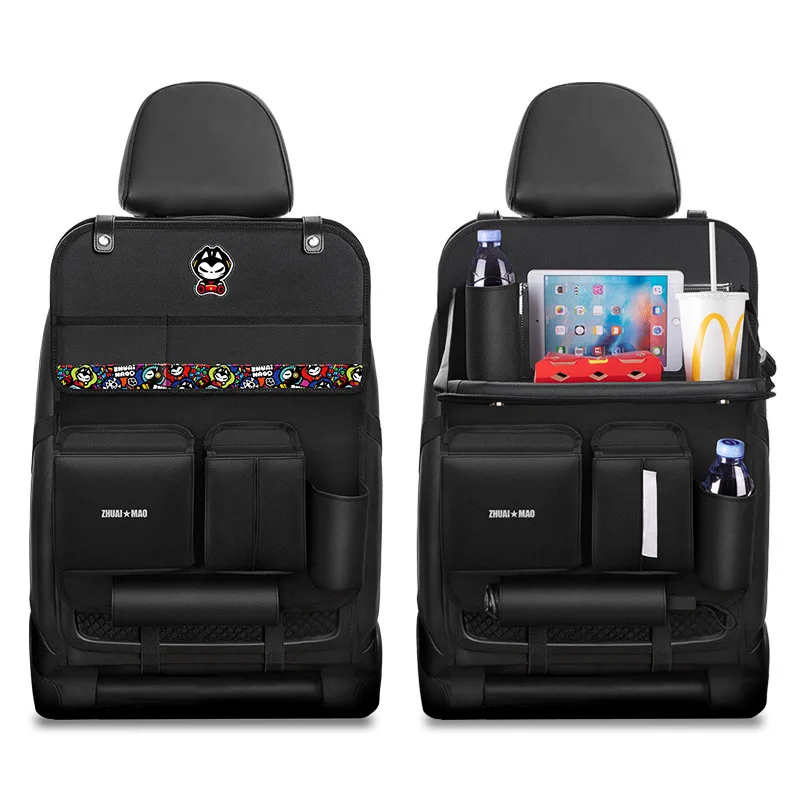 Купить Нейлоновая сумка Оксфорд + из искусственной кожи, многофункциональный автомобильный органайзер для спинки сиденья, подвесная сумка с держа...