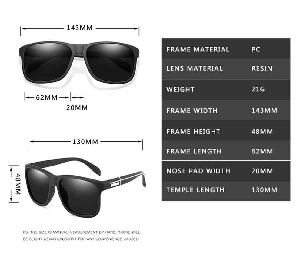 

Daiwa Designer New Fashion Polarized Sunglasses Men Square Frame Male Sun Glasses Fishing Driving Sun Glasses UV400