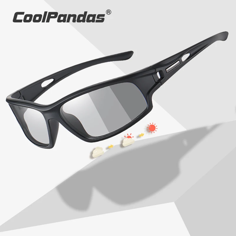 

CoolPandas Photochromic Cycling Glasses Men Women Outdoor Sports Hiking Sunglasses Chameleon Riding Goggles UV400 gafas mtb