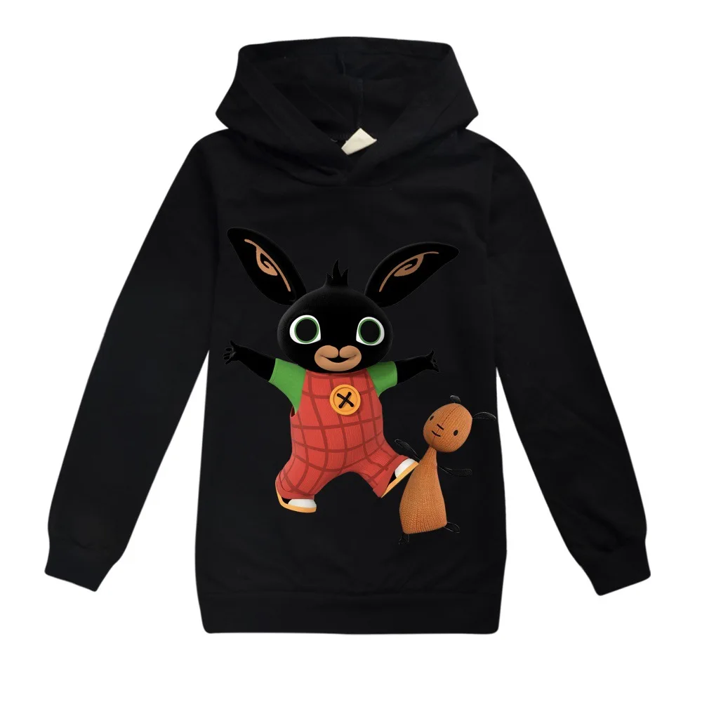 Г. Детская футболка толстовки с капюшоном Bing Bunny футболки с длинными рукавами для мальчиков и девочек, Bing Rabbit, пальто детский топ, футболка Enfan
