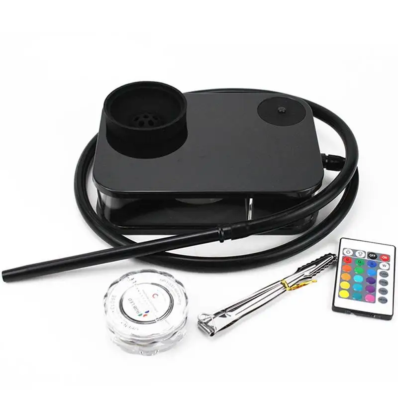 

Набор для кальяна для отца, износостойкий акриловый квадратный бокс с подсветкой, портативный кальян