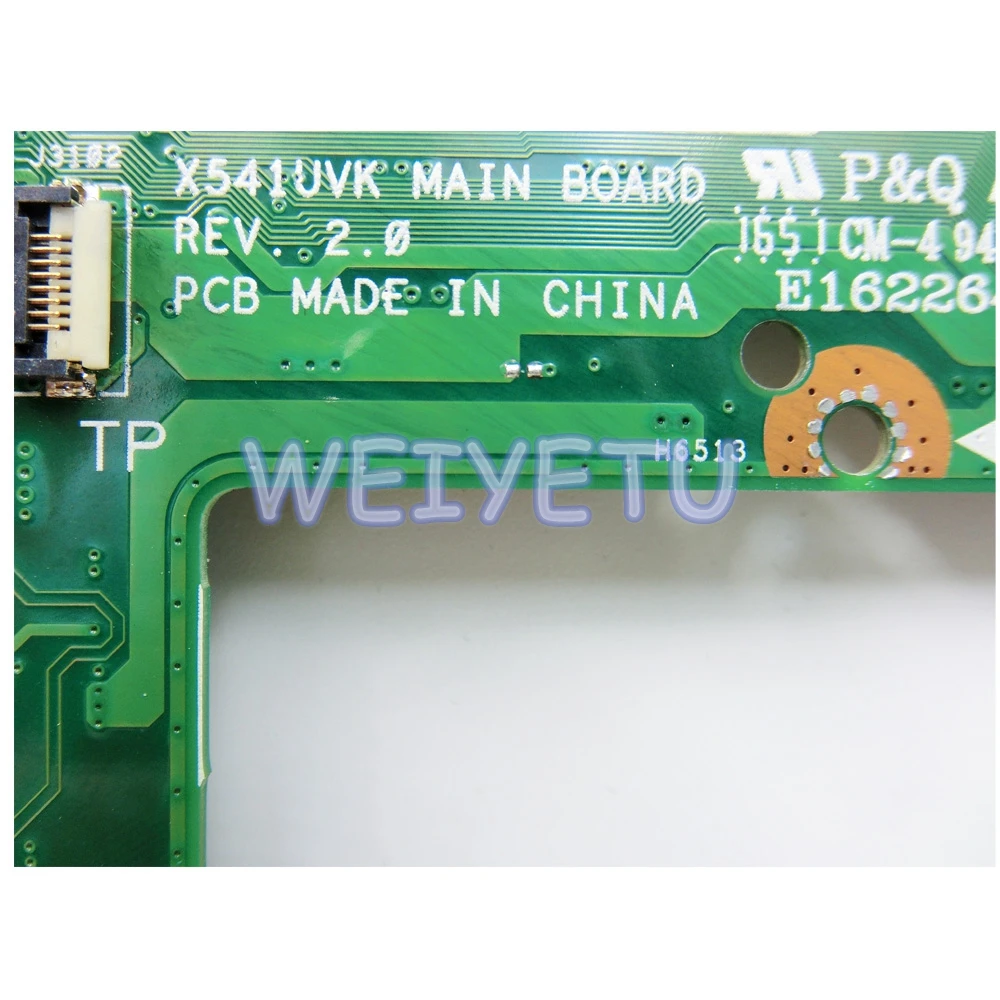 Материнская плата X541UAK 8 Гб DDR4 с I3 I5CPU для ASUS X541U X541UA X541UVK X541UV X541UJ материнская