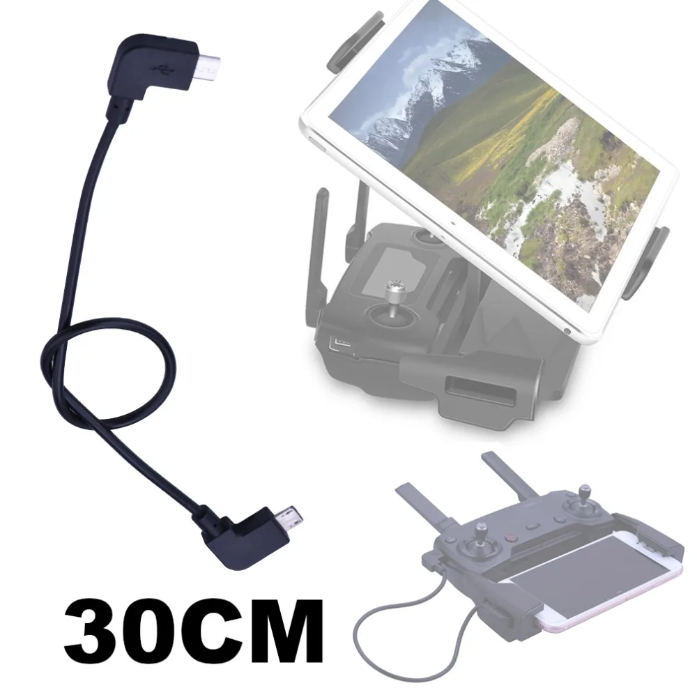 30 см OTG кабель для передачи данных для DJI Mavic Pro Air Spark Mavic 2 Zoom Drone IOS type-C Micro-USB адаптер провода разъем для планшетного телефона