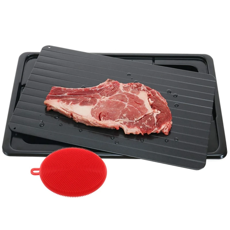 

Defrosting Tray Frozen Food Thawing Plate For Fast Quick Rapid Meat Defrosting, Chicken, The Safest No Electricity, No Microwave