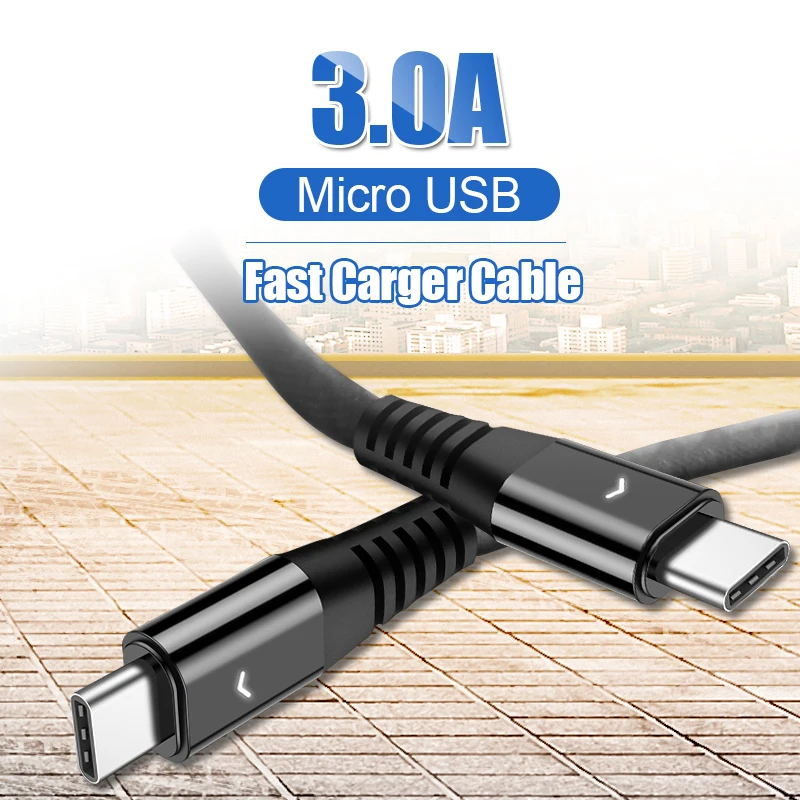 3.0A провод для быстрого заряда Micro кабель USB с подсветкой Xiaomi Redmi Note 6 5 7 Pro K20 Android