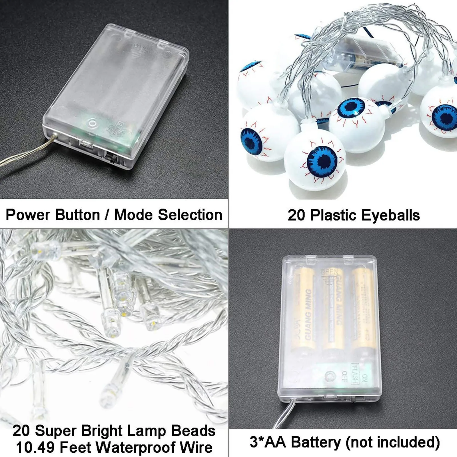 

Led Halloween Eyeball String Lights Fancy Lighting Led Light String For Festival Bar Home Party Decor Halloween Decoration#g3