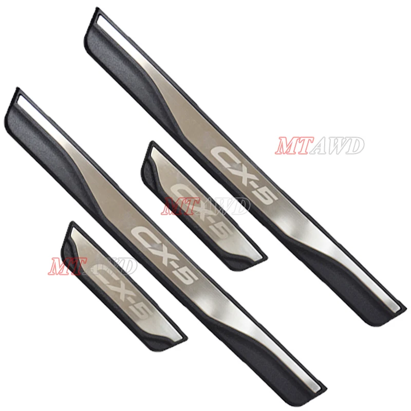 

For Mazda CX-5 CX 5 CX5 KE KF 2014-2019 2020 Door Sill Scuff Plate Welcome Pedal Protection Stainless Steel Car Accessories