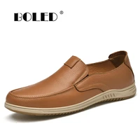 natural leather shoes men springautumn casual shoes loafers outdoor comfort flat shoe designer outdoor walking men shoes