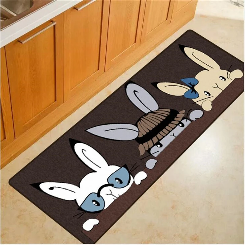 Bubble Kiss 40cmX60cm полиэстер кухонные коврики мультяшный кролик рисунок кухонный