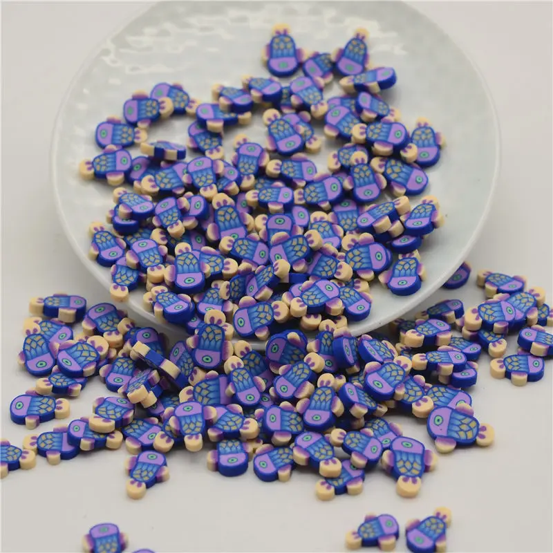 10mm fish 100g 50 г/лот полимерная Горячая глина Fimo разбрызгивает животных Медведь Панда лягушка для рукоделия, сделай сам - Цвет: 10mm fish 100g