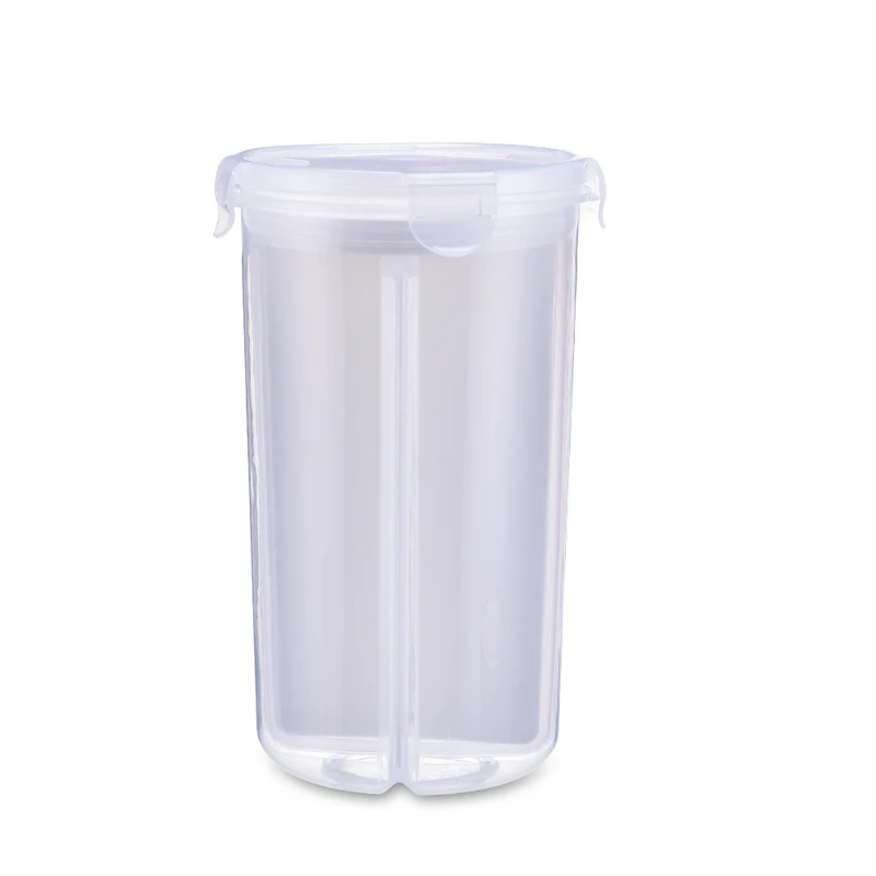 Вращающийся емкости для хранения зерна герметичный ящик банок Кухня Пластик