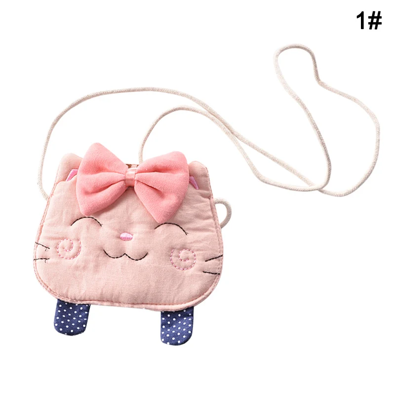 Новая популярная сумка мессенджер с милым котом Детский кошелек для монет модная