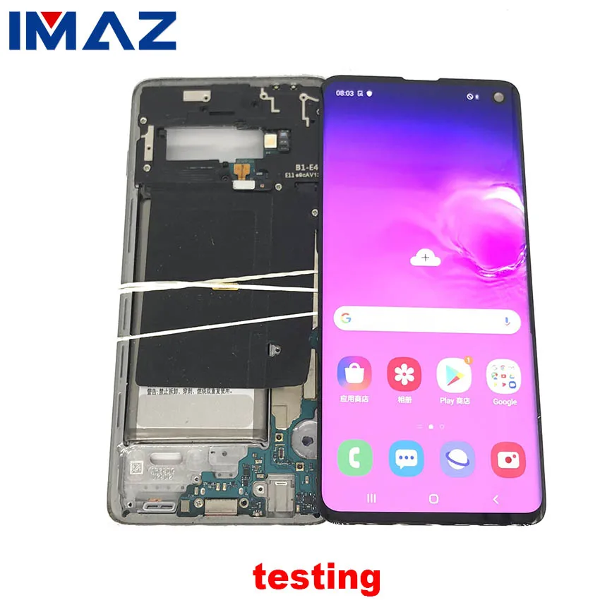 IMAZ оригинальный AMOLED LCD для Samsung Galaxy S10 G9730 G973F дисплей кодирующий преобразователь