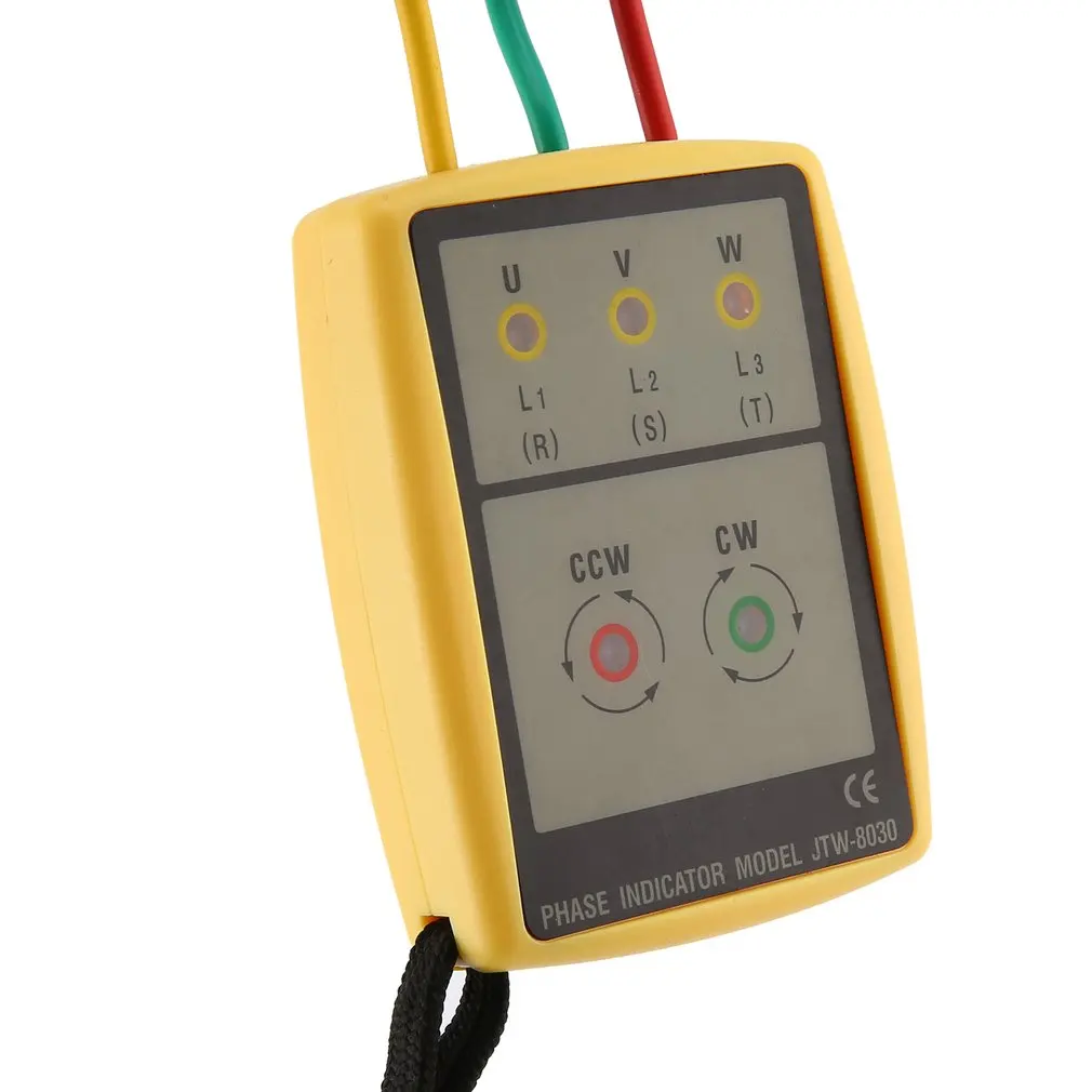 Портативный 3-фазный мультиметр JTW JTW-8030 измеритель последовательности