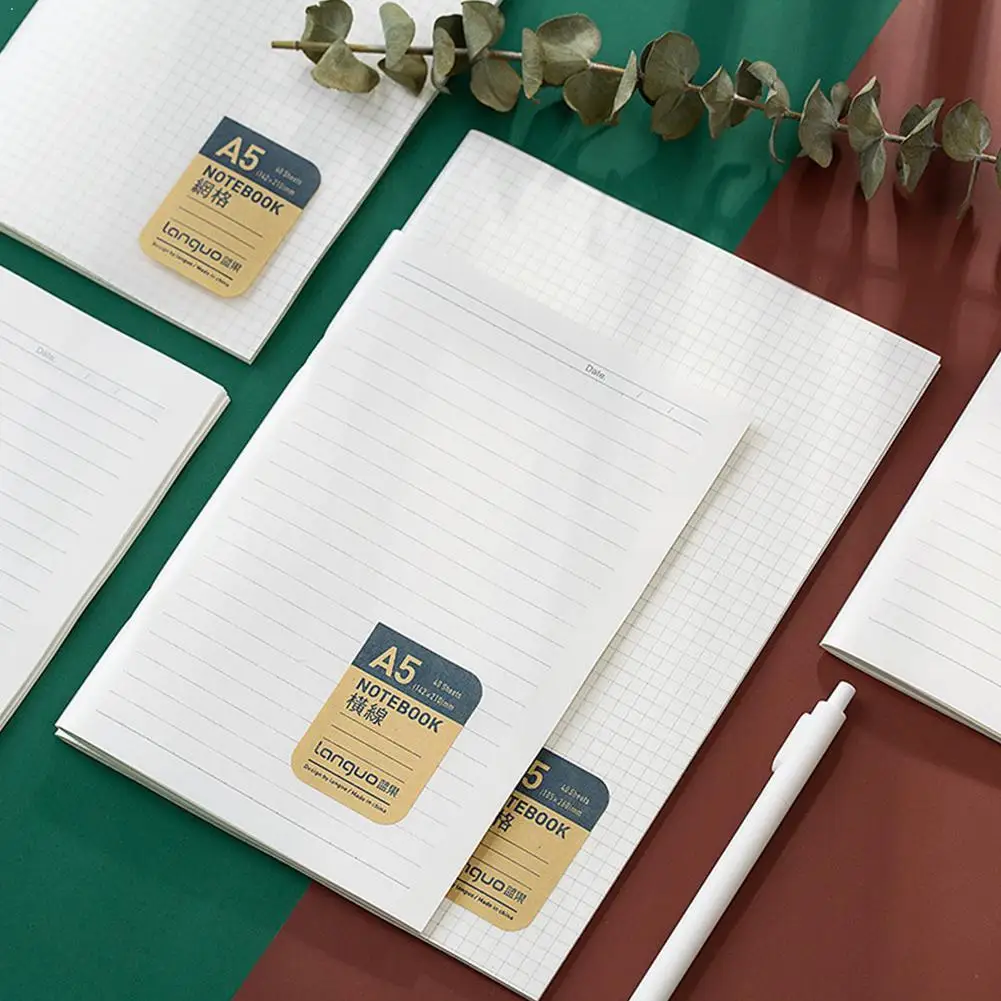 Блокнот А5/В5 с горизонтальной линией/сеткой не пористый внутренний блокнот