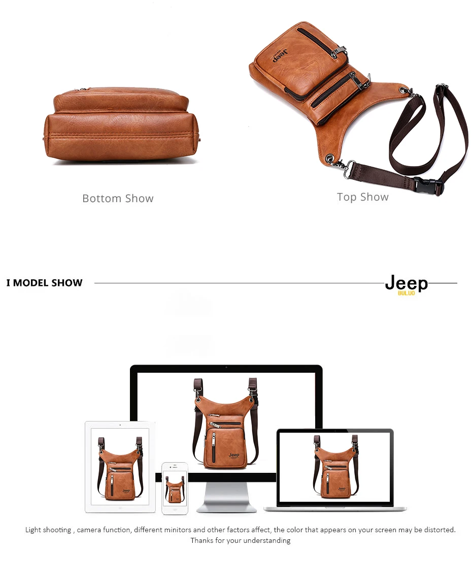JEEP BULUO, маленькая сумка через плечо, спилок, кожа, модная сумка на талию, многофункциональные мужские сумки, новинка, для молодых мужчин, мини