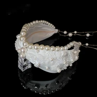 middle east style sequined pearl hairbands embroidery beads hair band bride wedding hair accessories