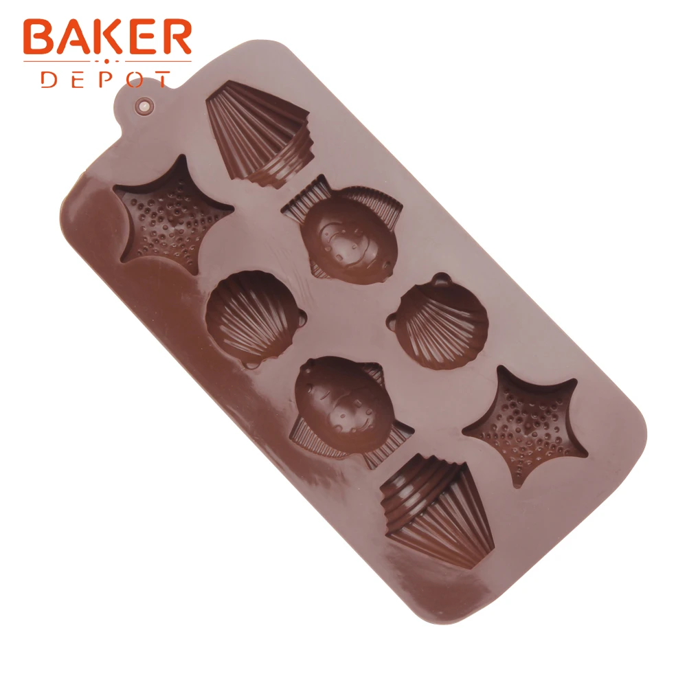 Силиконовые формы для выпечки со звездами Морская раковина форма рыбы ручной