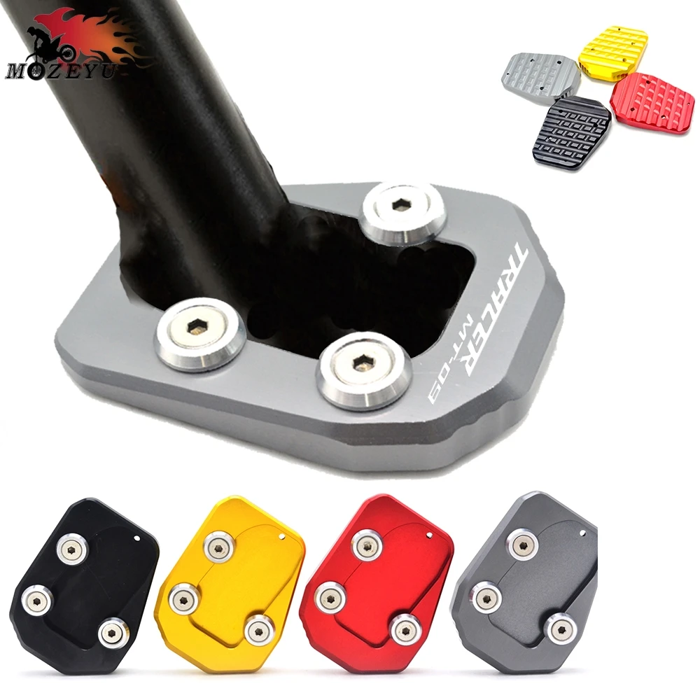 

For YAMAHA MT09 FZ09 MT-09 FZ-09 MT 09 Tracer 2015 2016 2017 Moto Enlarge Plate CNC Kickstand Side Stand Enlarger Extension Pad