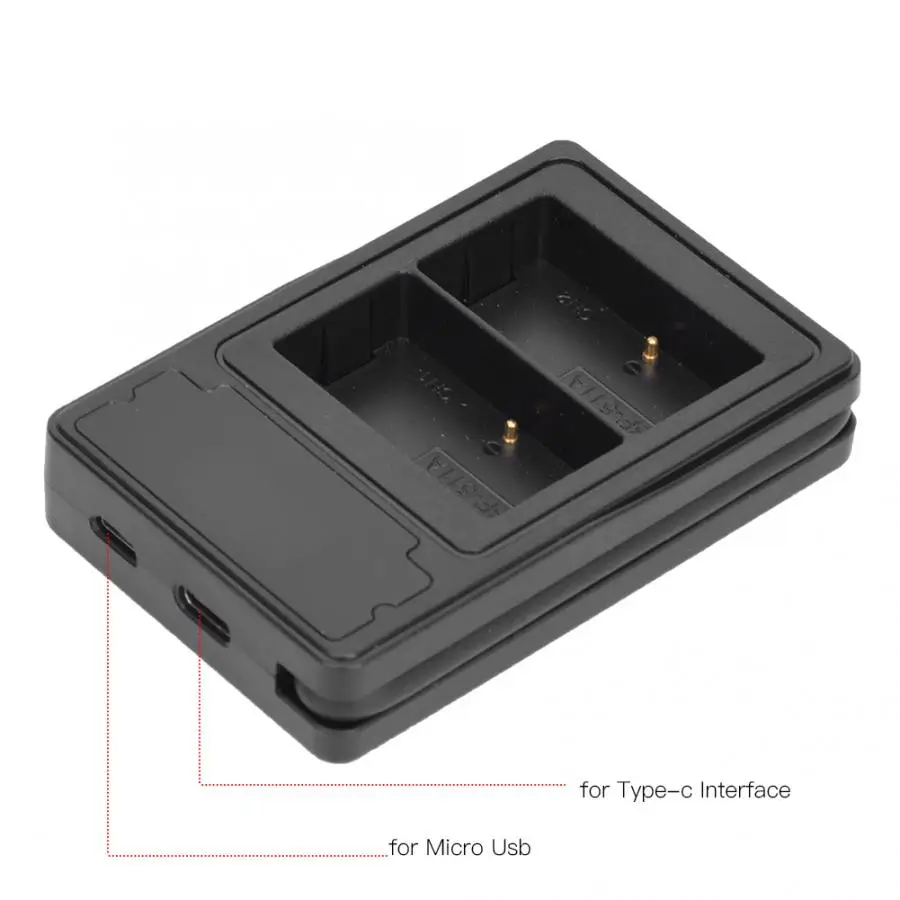 Зарядное устройство с ЖК дисплеем и двойной зарядной станцией для камер зарядное