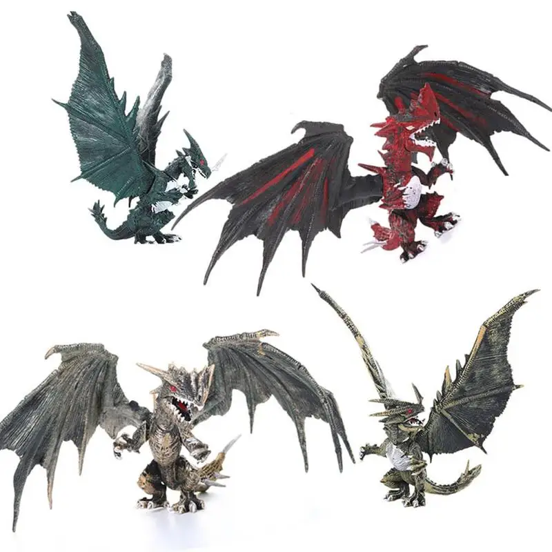 

New Flying Simulation Dinosaur Model 3D Hand Made Soft Toys Dragon Children's Gift Plastic Series Best Flying For Boys Q8B1