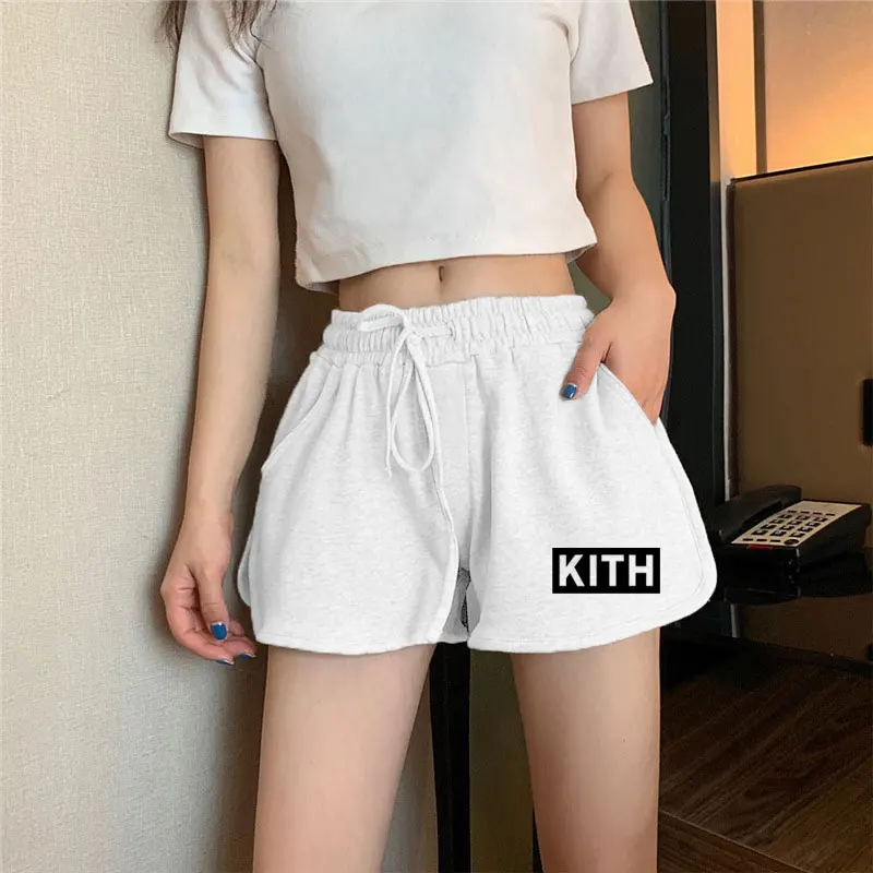 

Athletic Shorts Anti-Glazing Fitness Pants Loose High Waist Yoga Pants Show Legs Long Wear Casual Pants For Summer