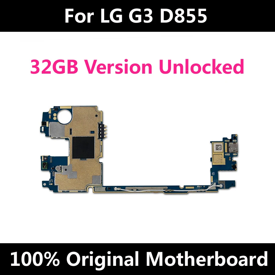 Заводская разблокированная материнская плата для LG G3 D855 32GB версия оригинальная с