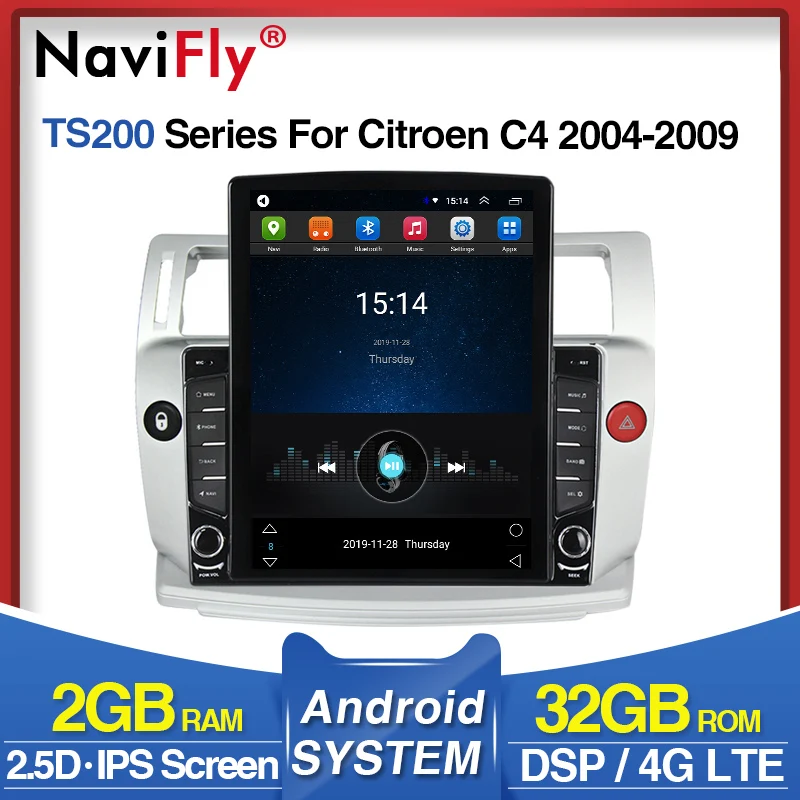 Автомобильный мультимедийный плеер IPS DSP 9 7 &quotAndroid радио видео GPS Navi для Citroen C4 C