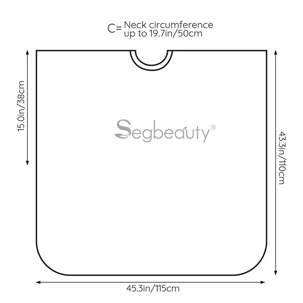 Segbeauty легкая накидка для стрижки волос Профессиональный парикмахерский