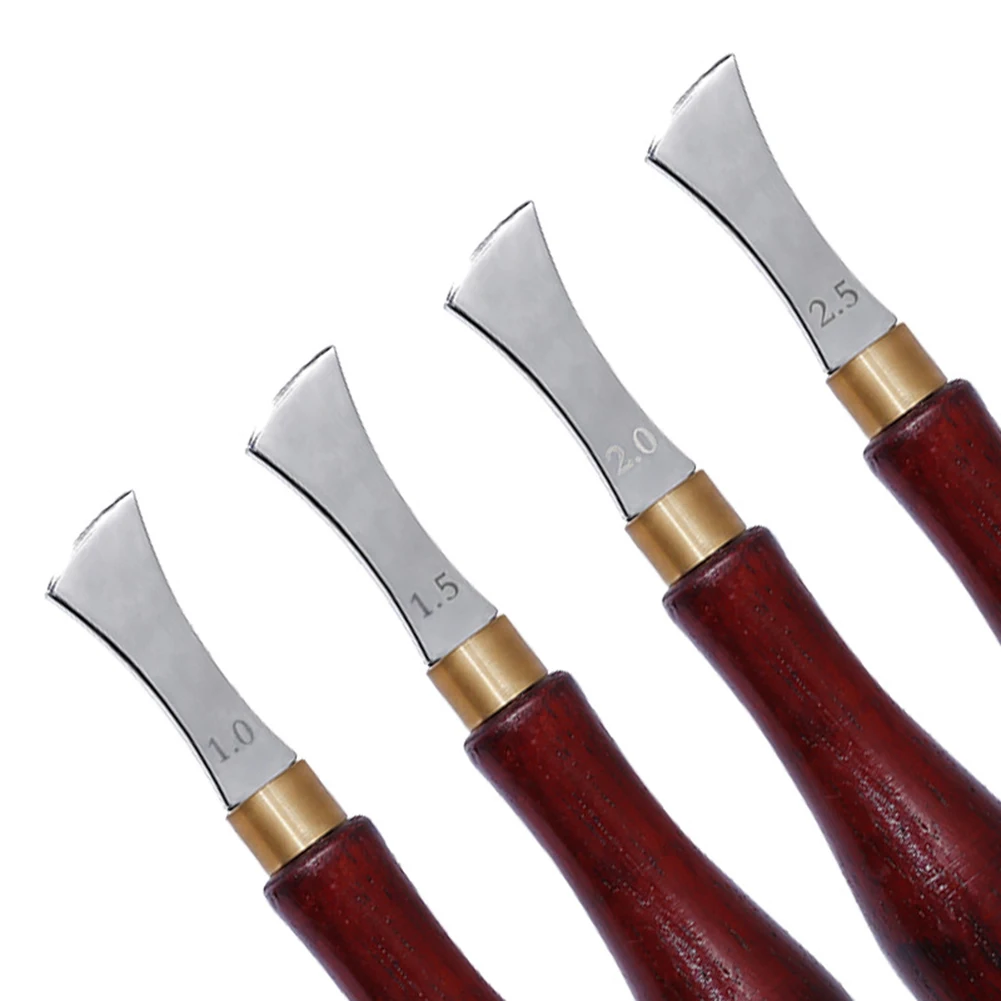 Leather Arch Edge Creaser Sector Cutter Shallow Groove Press Decorate Line Tool Punch Embedding Thread Leathercraft 1-2.5mm | Дом и сад