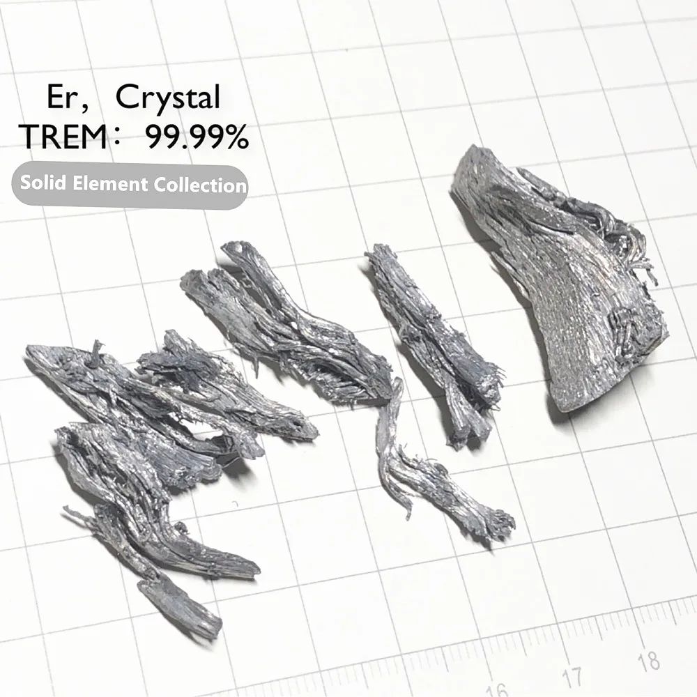 

5g Solid Erbium-99.99% Crystal Er Distillation Branch Metal Element Simple Substance Rare Earth Grain Lanthanide Sealed Pack
